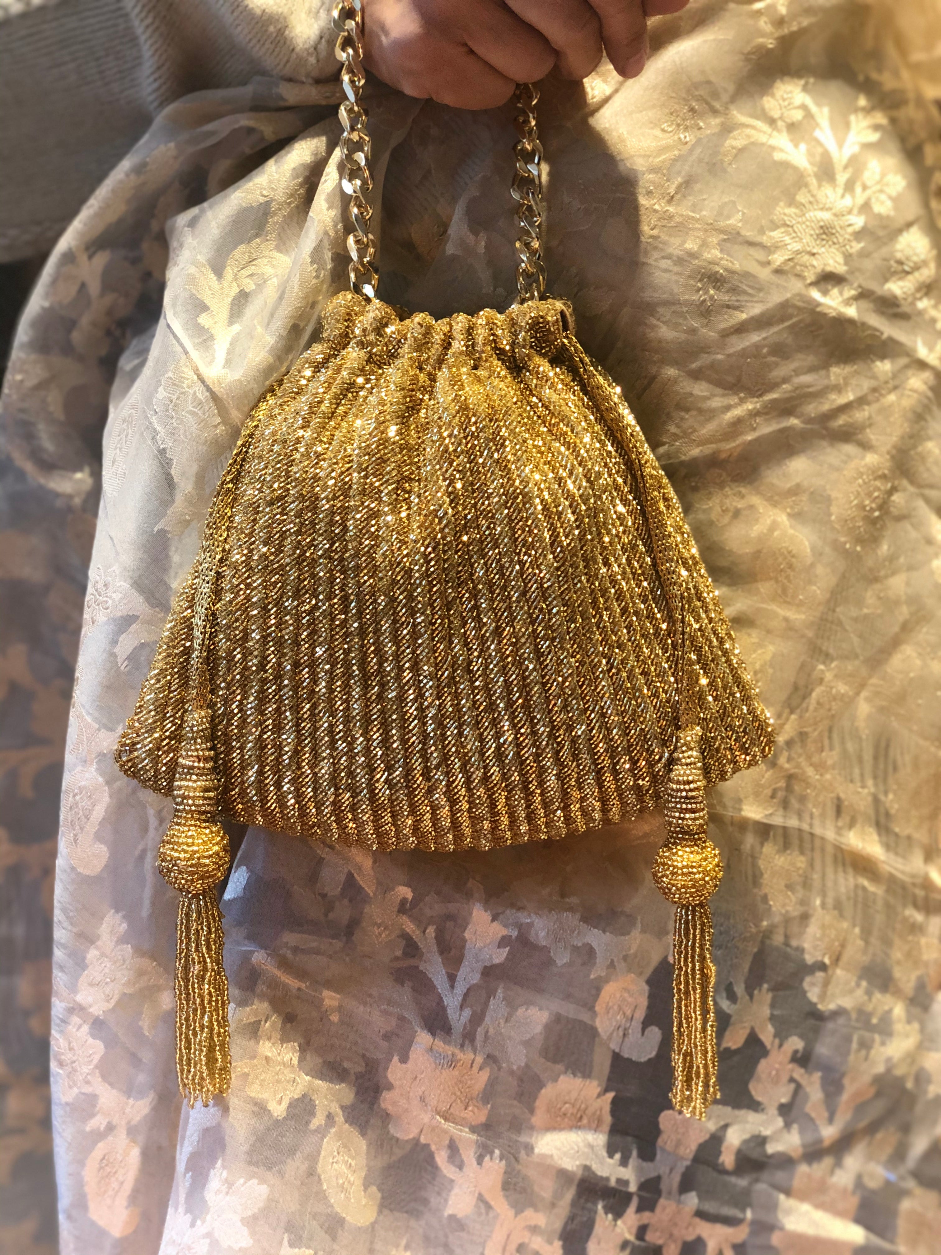 Gold Tanishka Bag